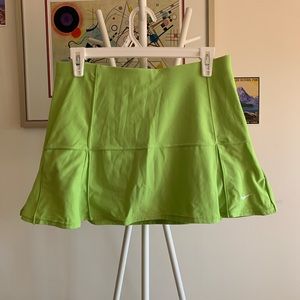 lime green Nike tennis skirt